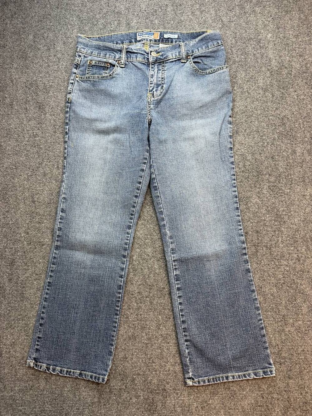 Y2K Old Navy Women’s Size 8 Stretch Blue Denim Capri Jeans
